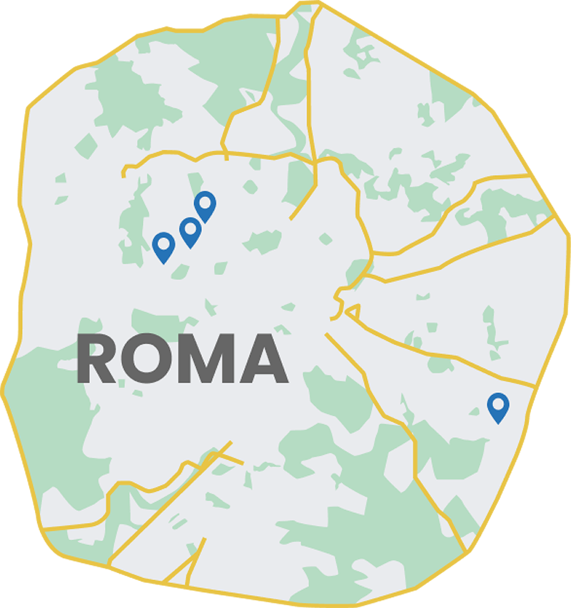 Mappa dei centri - Euroansa Hub Roma Centro in via Fasana